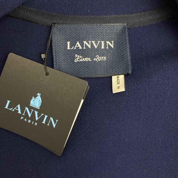 Lanvin Wool Jacket Navy Blue XS - Picture 5 of 7